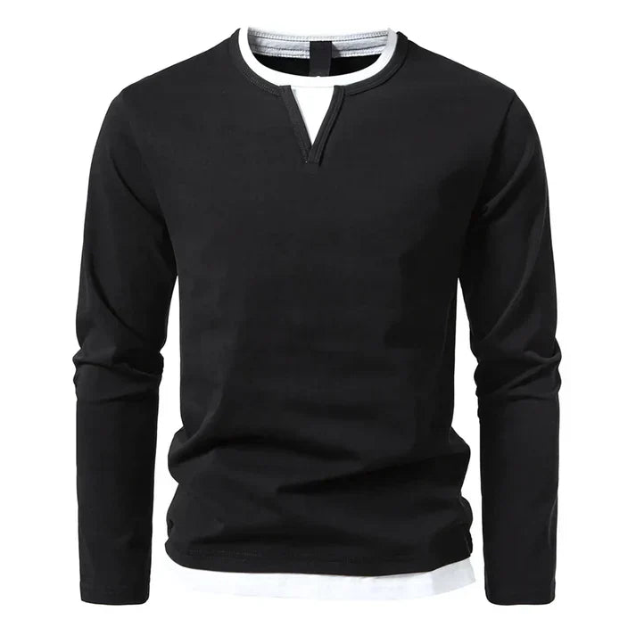 Alwin | Premium long-sleeve shirt made of combed cotton