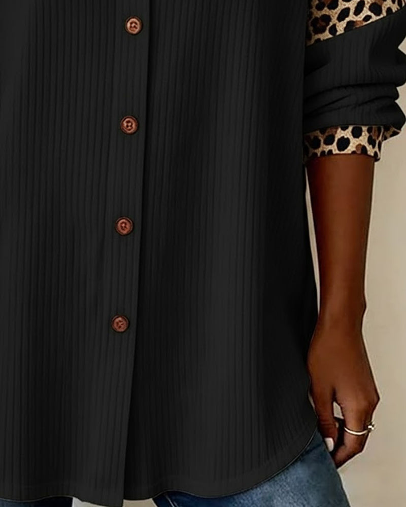 Stylish Shirt with Leopard Print