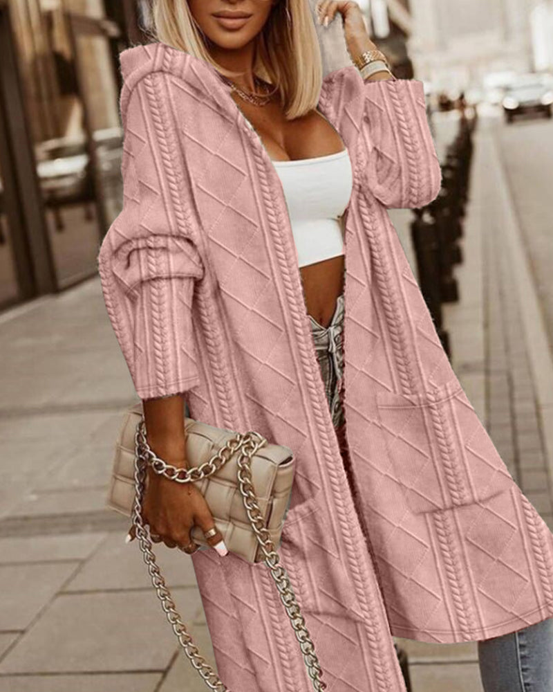 Mona Lisa - Long Cardigan with Hood