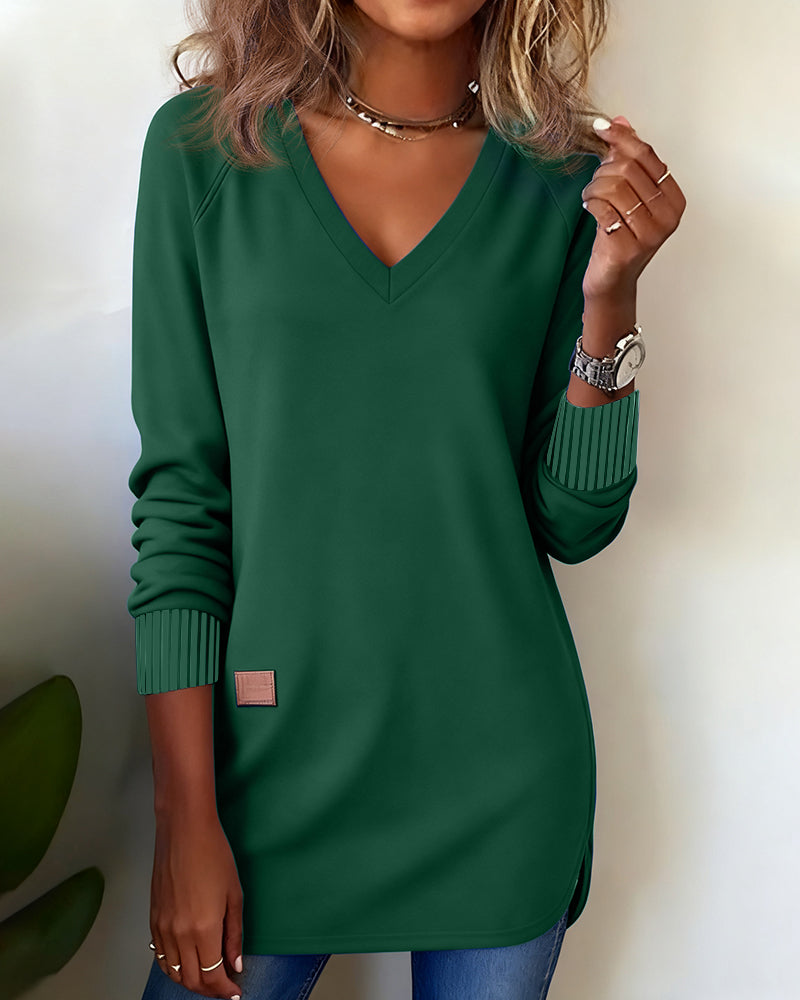 Lydia | Fashionable Sweatshirt with V-Neck