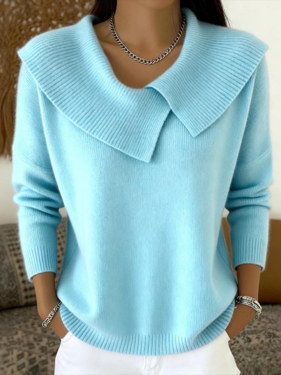 Lucia™ | Warm Pullover with Soft Collar