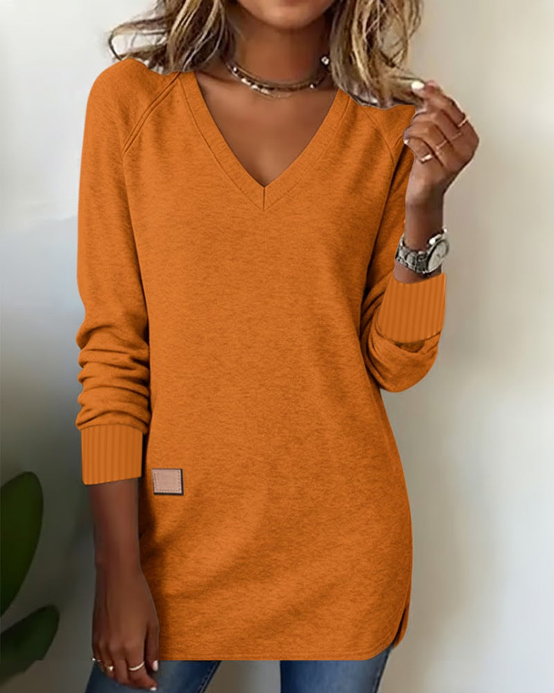Lydia | Fashionable Sweatshirt with V-Neck