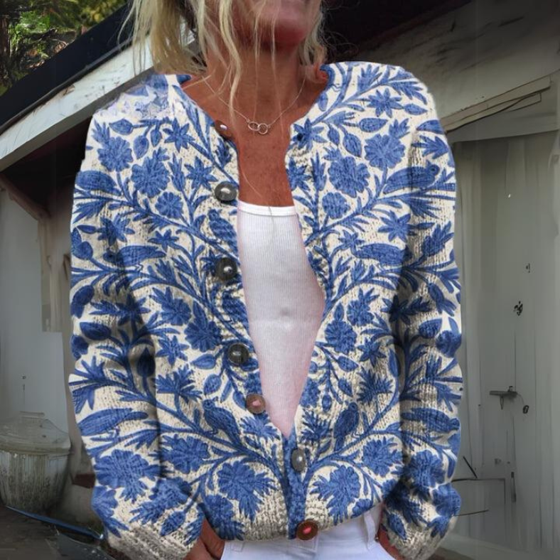 Leilani - Elegant Floral Cardigan