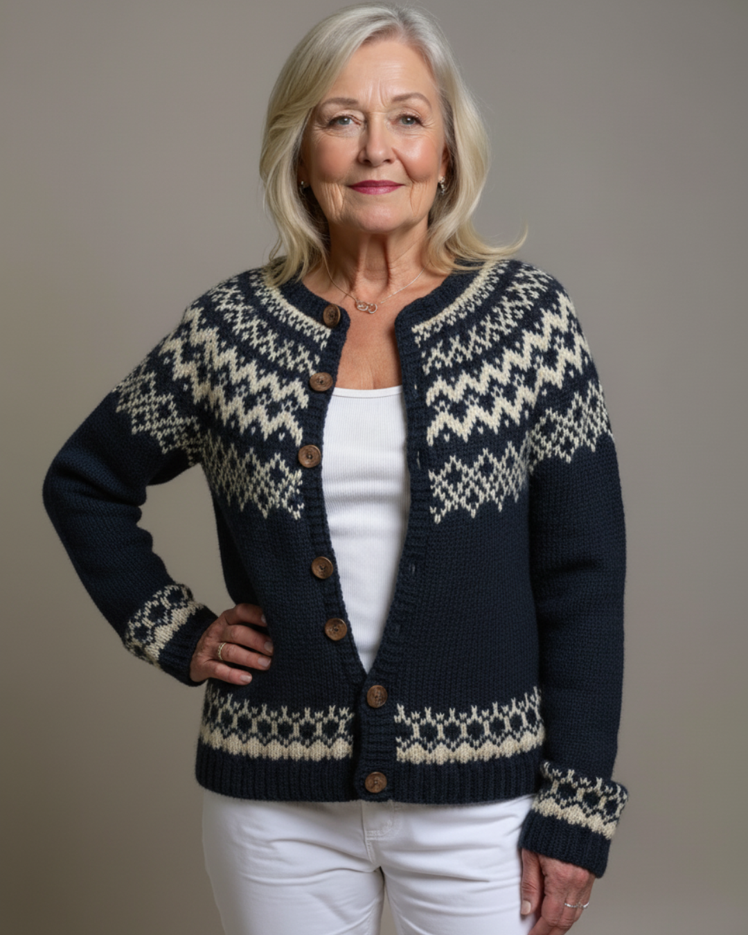 Lydia Porter™ | Vintage Elegance Knit Cardigan