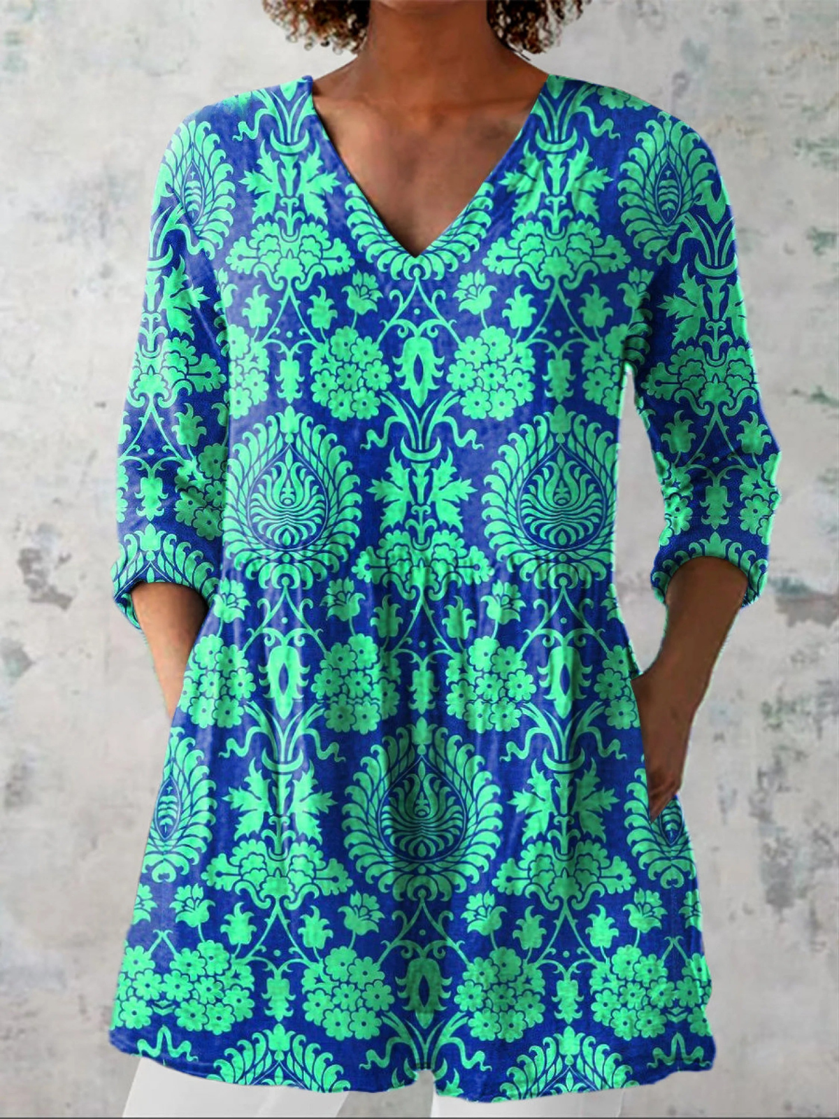 Beatrix | Long V-Neck Shirt