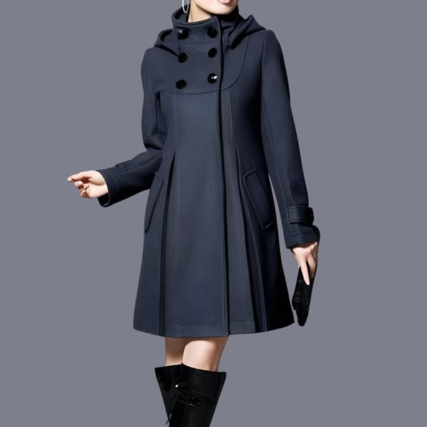 Adella™ | Elegant Hooded Pocket Jacket