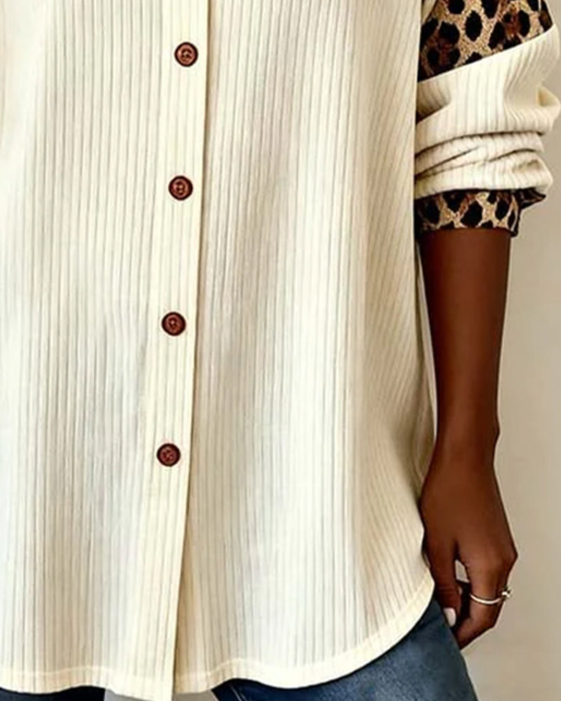Stylish Shirt with Leopard Print