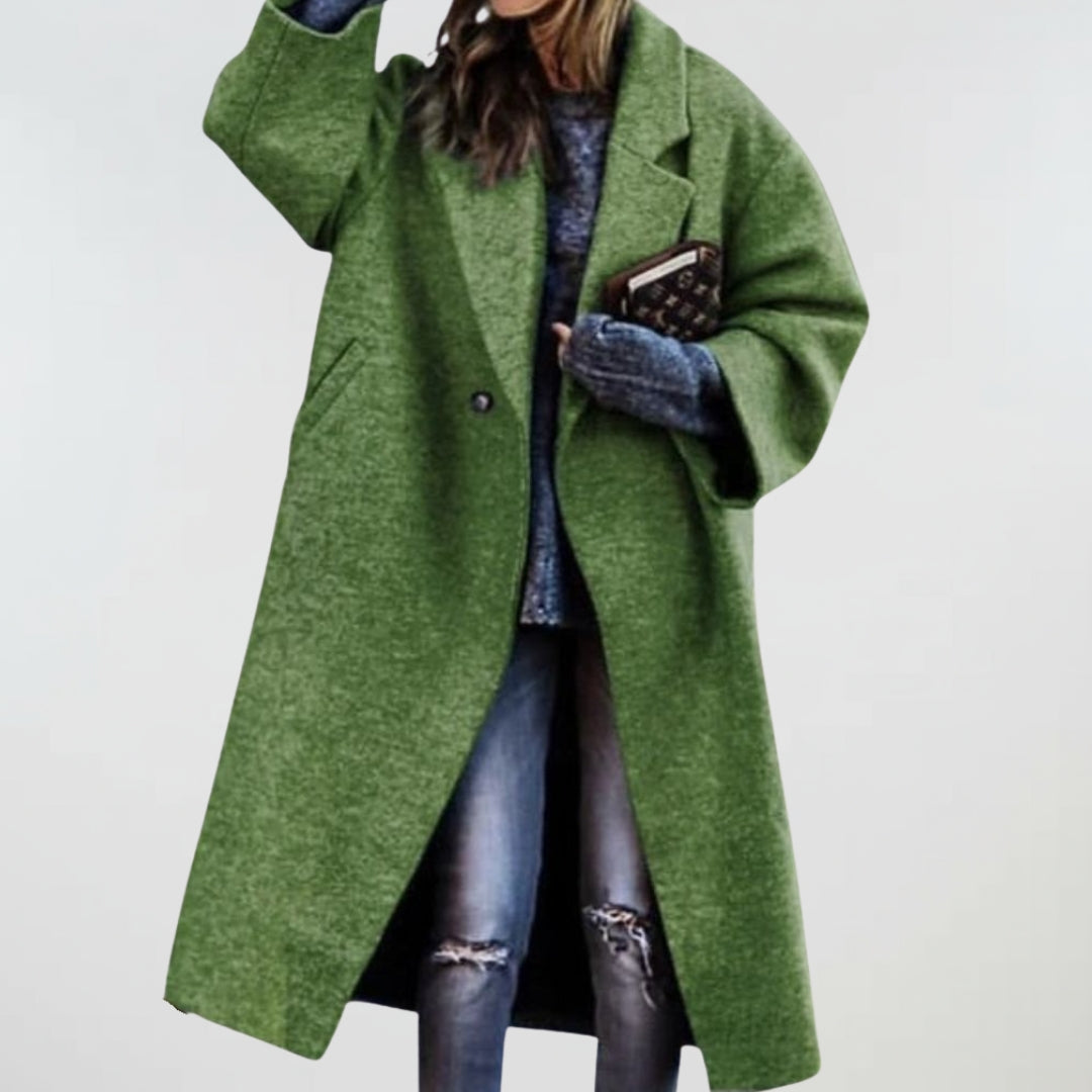 Ivy | Classic Green Wool Coat