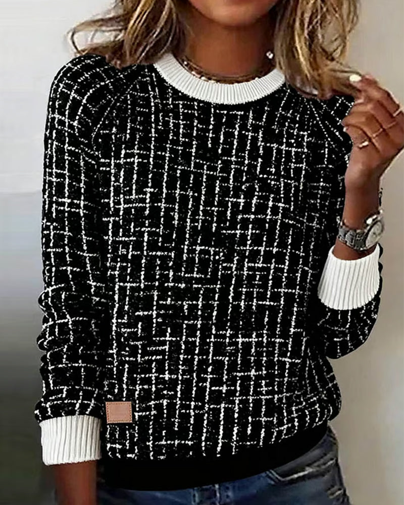 Lydia | Casual Checked Sweater