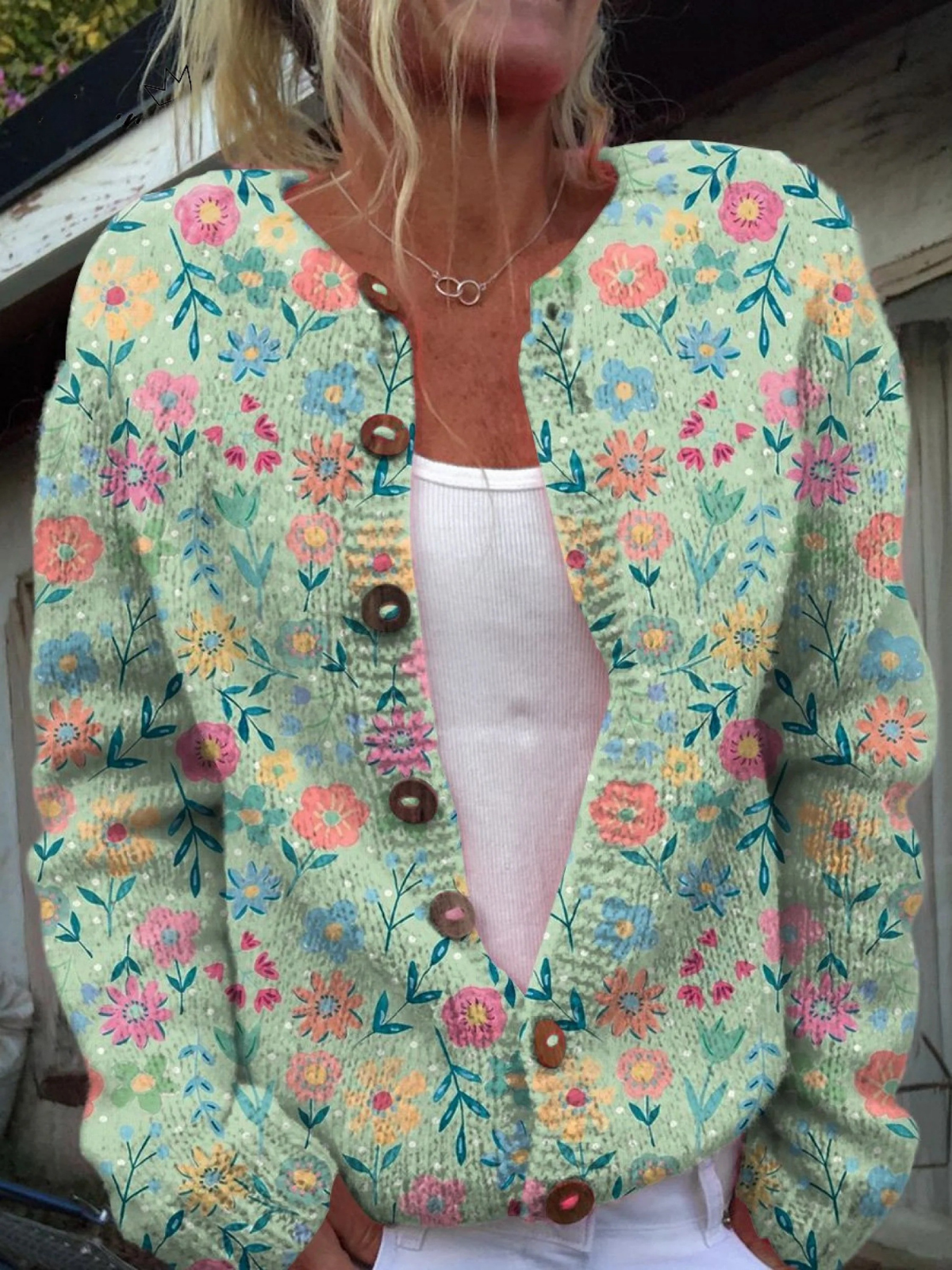 Camélia™ | Floral Prairie Cardigan