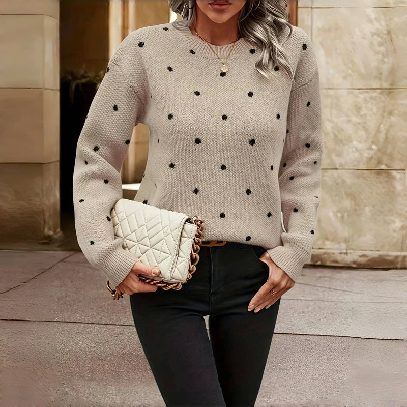 Lydia™ | Polka Dot Knitted Sweater