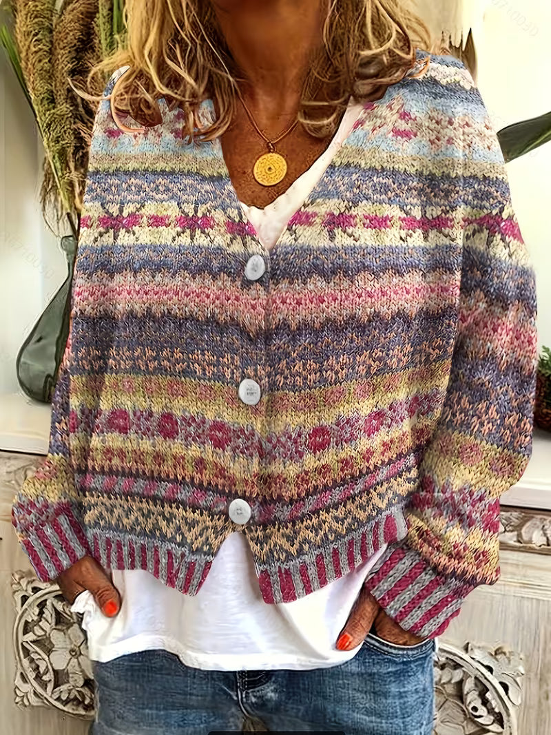 Nordic Autumn Harmony Cardigan