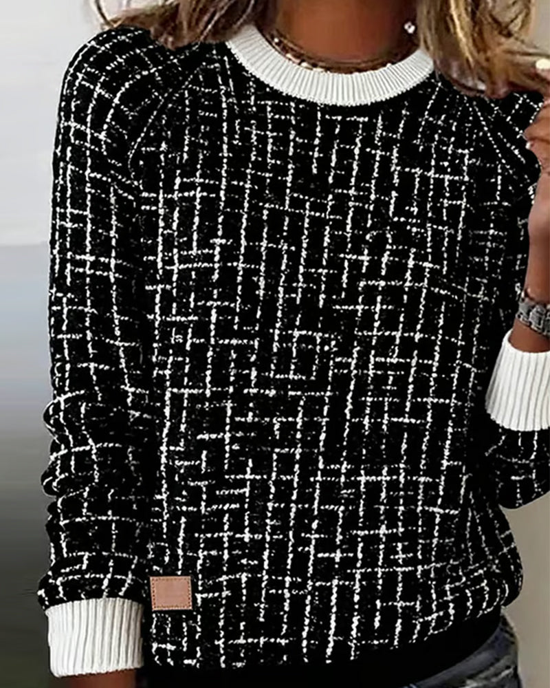 Lydia | Casual Checked Sweater