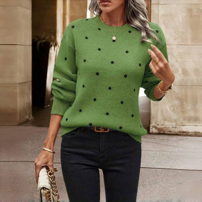 Lydia™ | Polka Dot Knitted Sweater