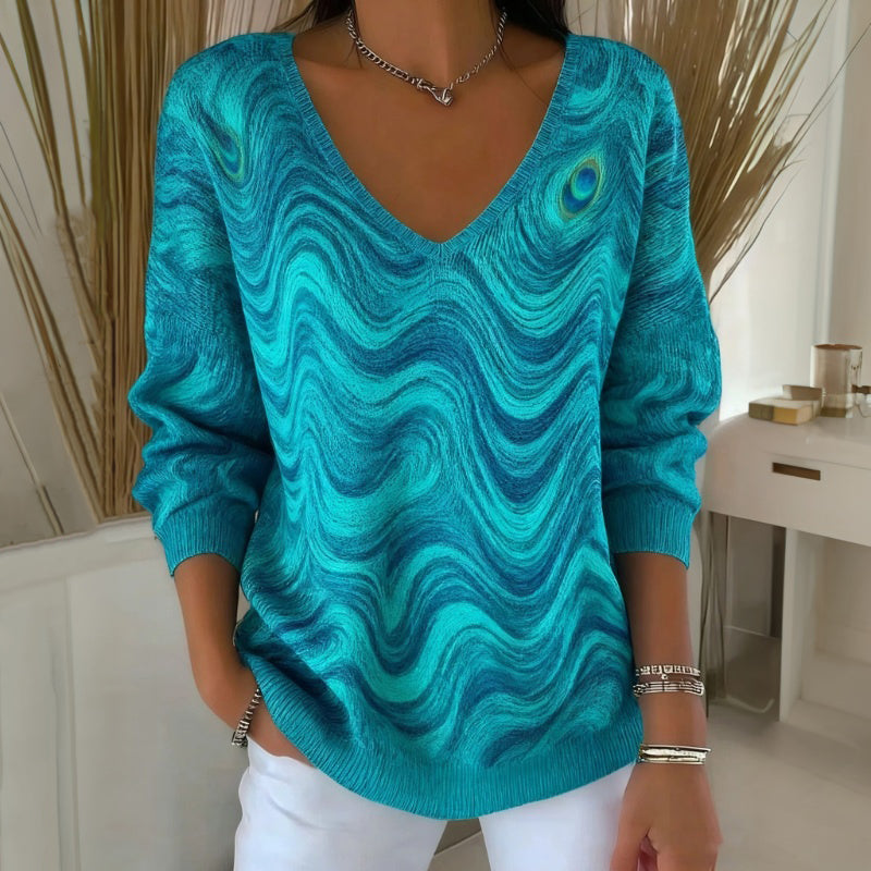 Evéline™ | Slim-Fit V-Neck Sweater