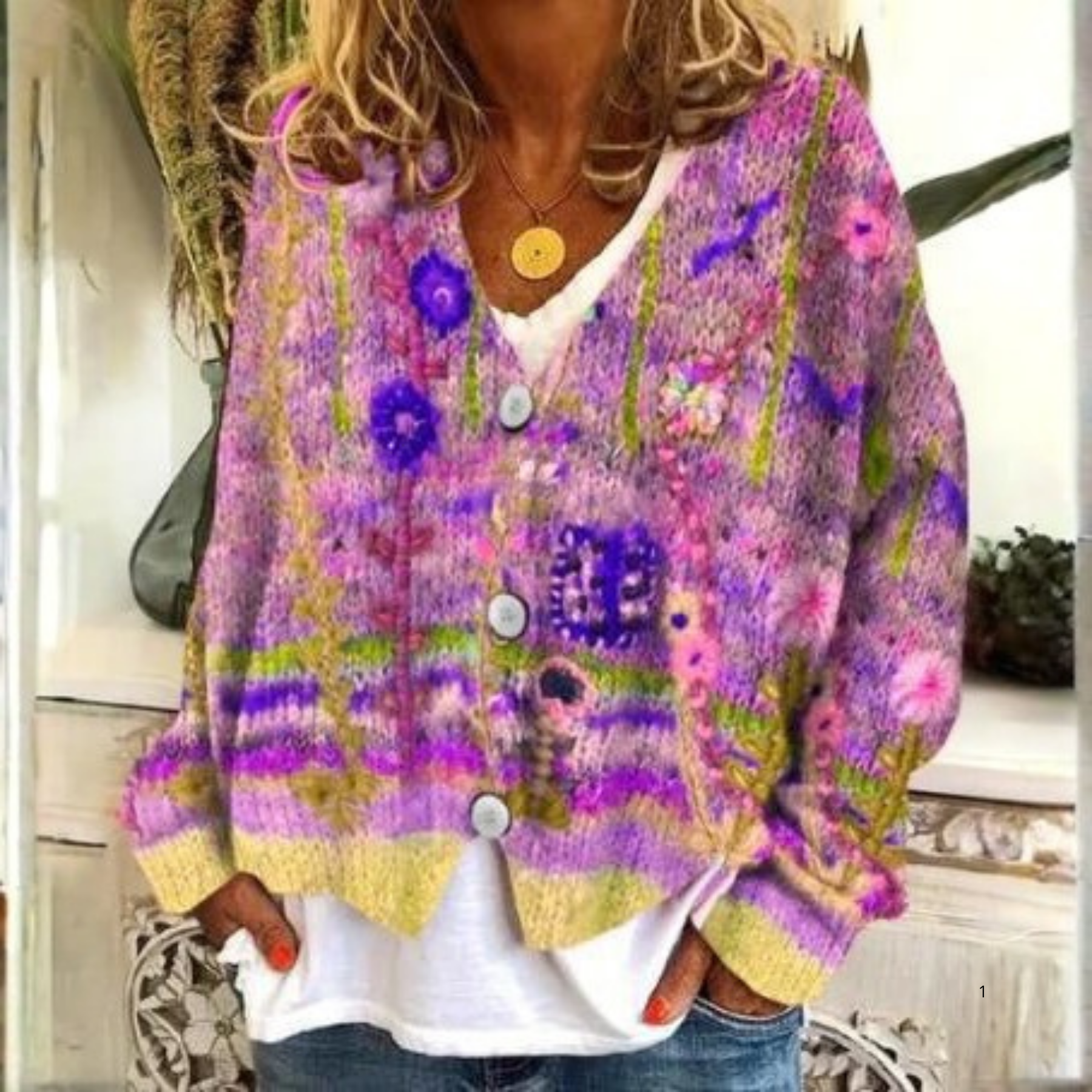 Vibrant Blossom Cardigan