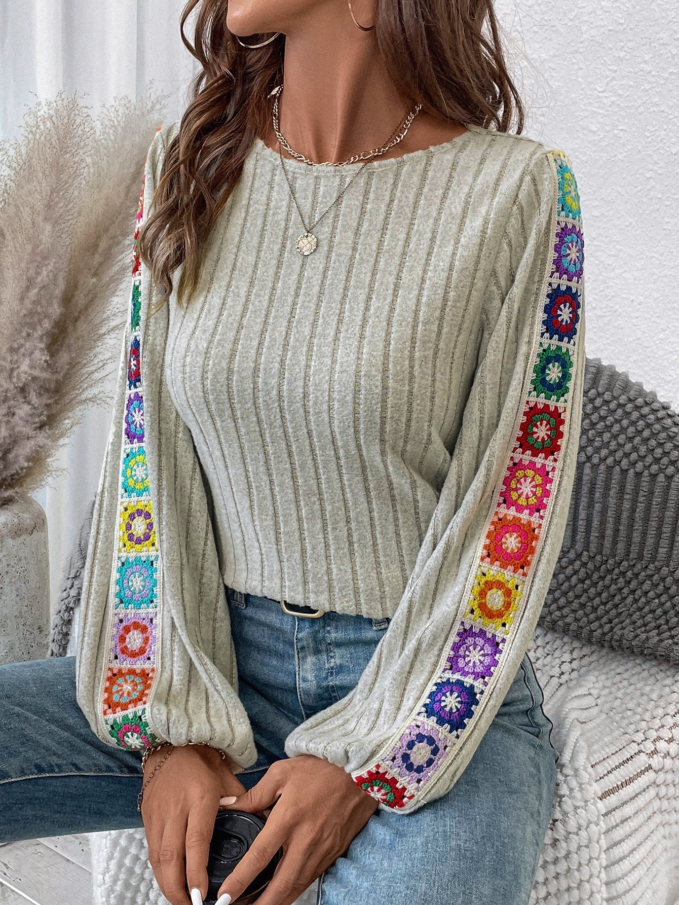 Lydia™ | Bohemian Bloom Embroidered Blouse