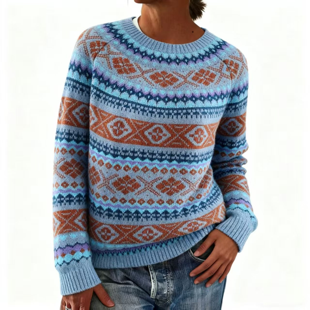 Lydia™ | Nordic Heritage Knit Sweater