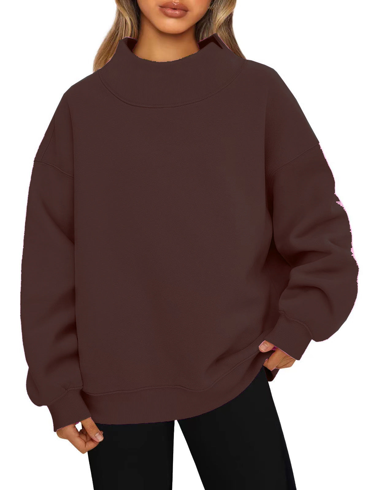 Lydia™ | Essential High Collar Sweatshirt