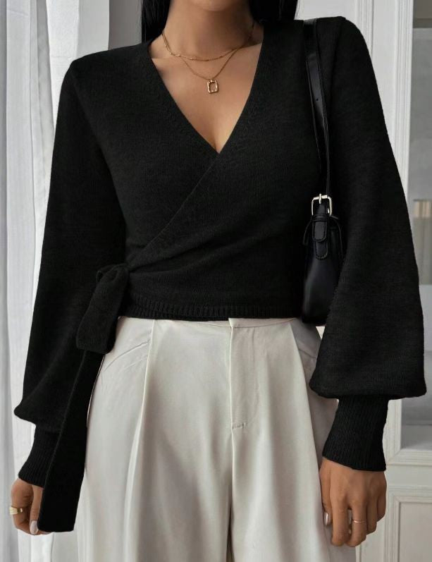 Lydia™ | SoftKnit Wrap Elegance Top