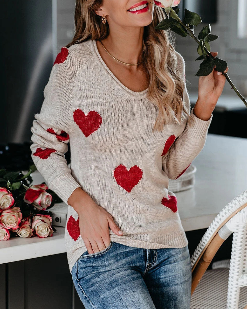 Lydia™ | Elegant Long-Sleeve Pullover