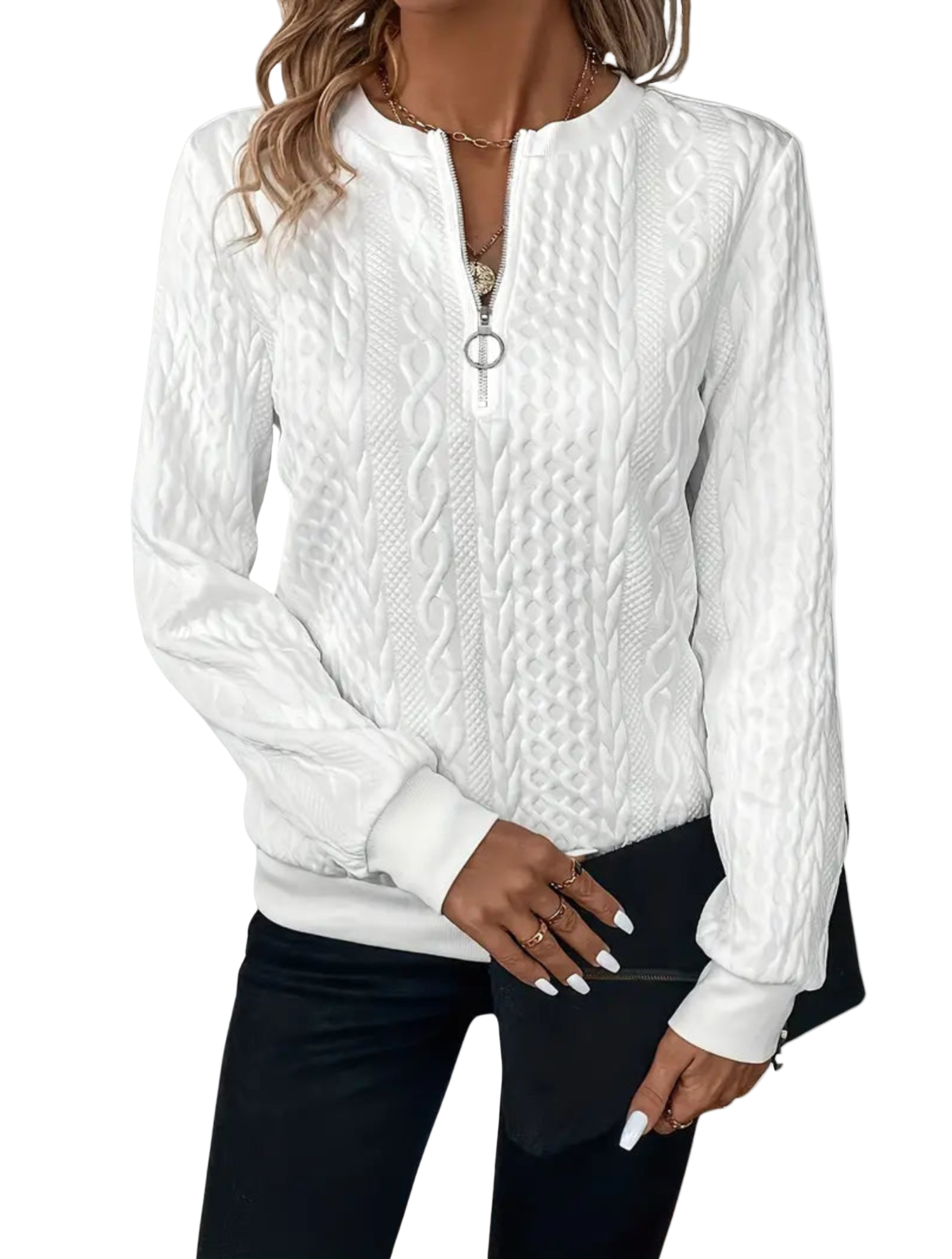 LIORA | Cable Knit Sweater