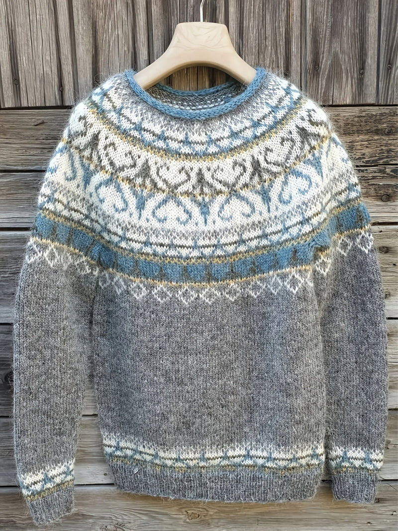 Elina β Warm sweater with soft winter details