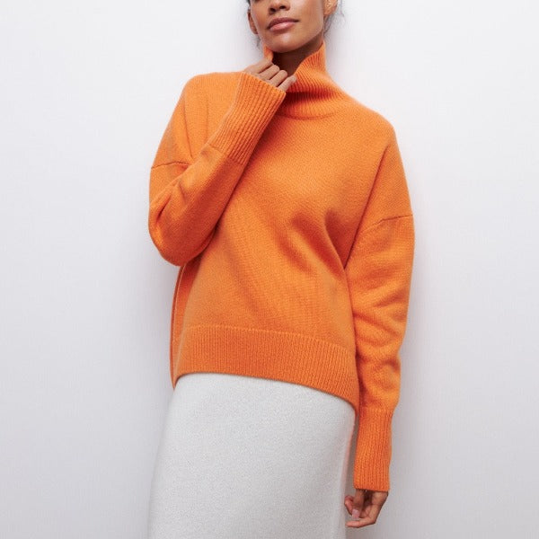 Avery Elegant High Collar Sweater