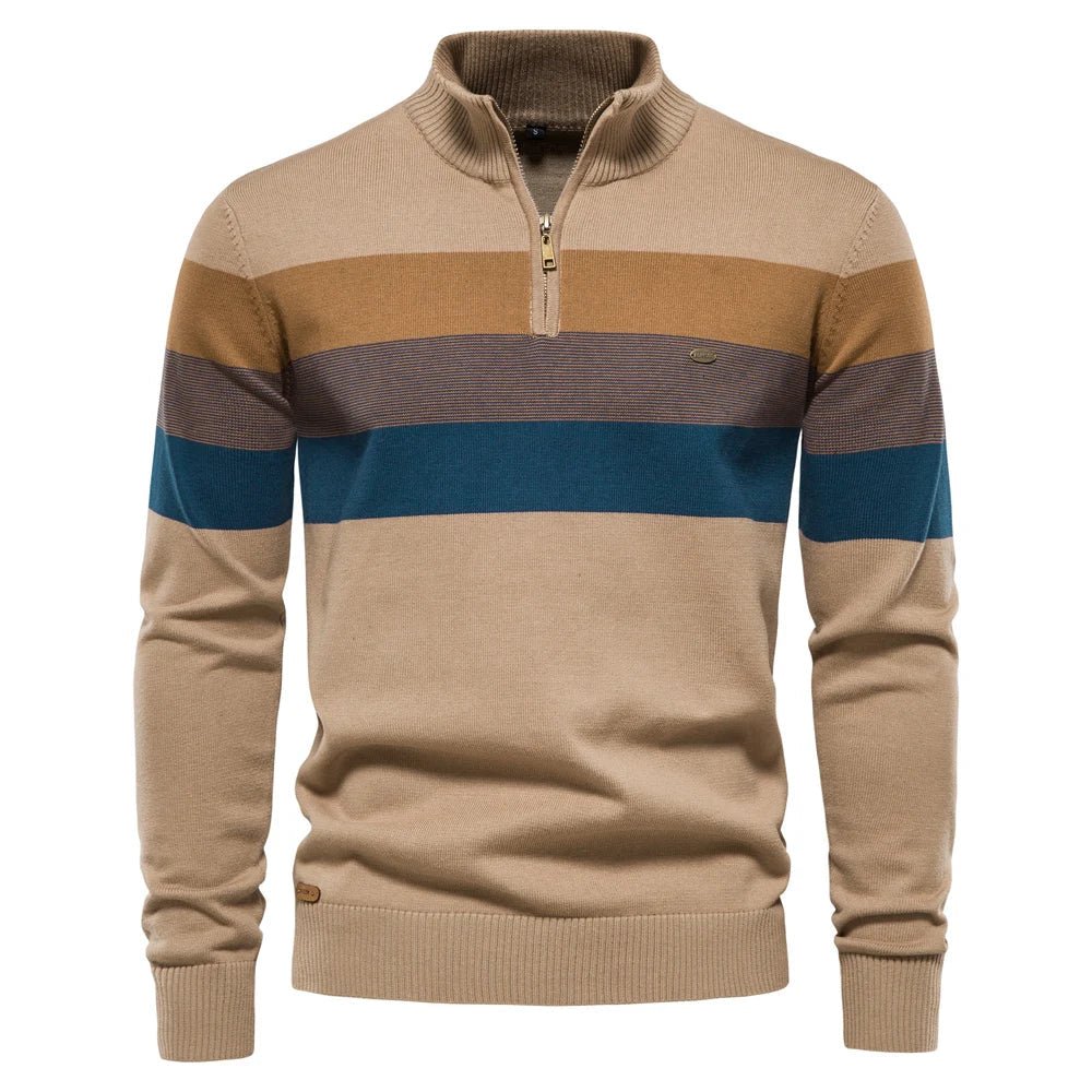 David | Stylish sweater with stand-up collar