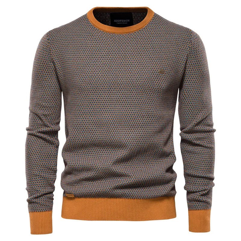 Jonathan | Men's pullover with diamond pattern