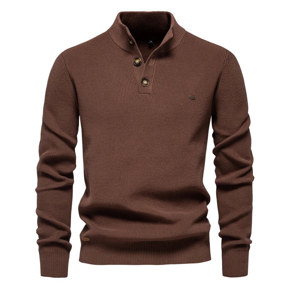 Andrew | Stylish men's sweater with button detailing