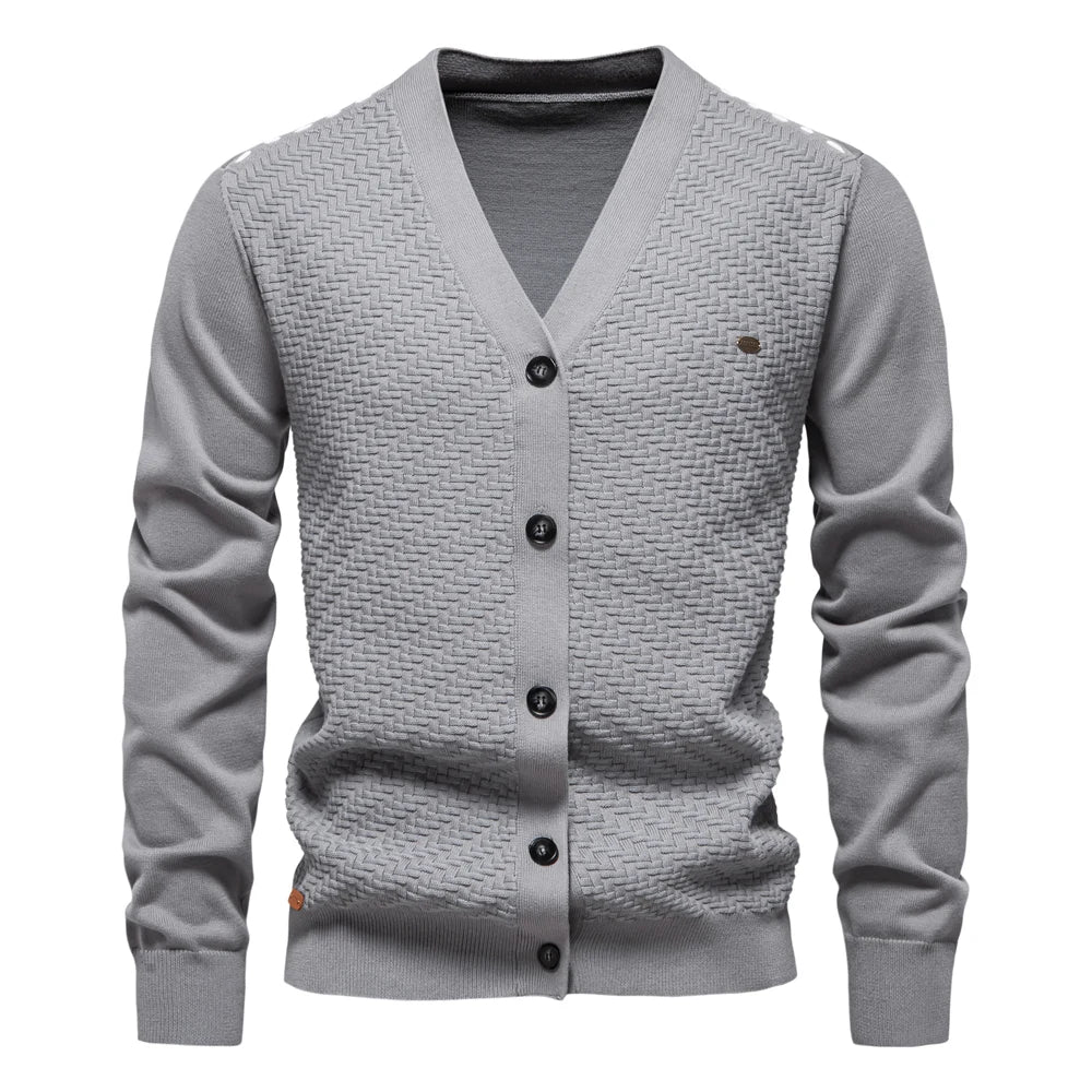 Michael | Warm Men's Cardigan with V-Neck