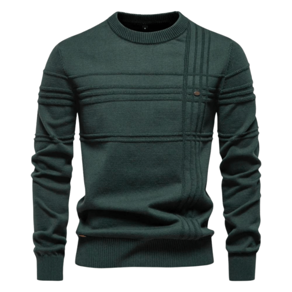 Logan | Stylish men's pullover with a plaid design