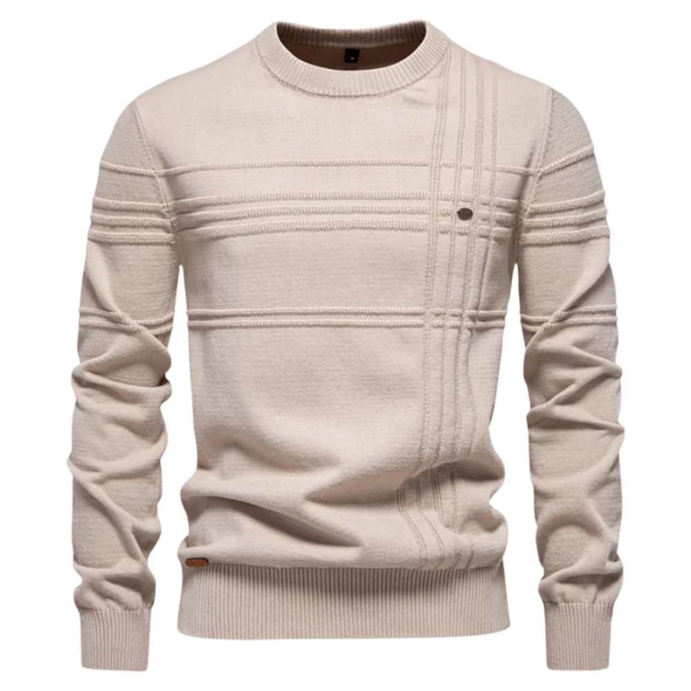 Logan | Stylish men's pullover with a plaid design