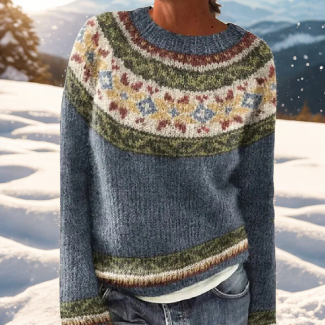ASTRID β WARM SWEATER WITH REFINED NORDIC DETAILS