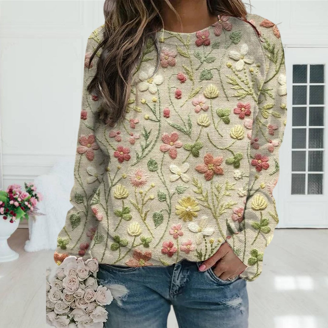 Lydia™ | Floral Pattern Pullover for Women