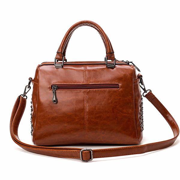 Sophia - Vintage Elegance Leather Crossbody Bag