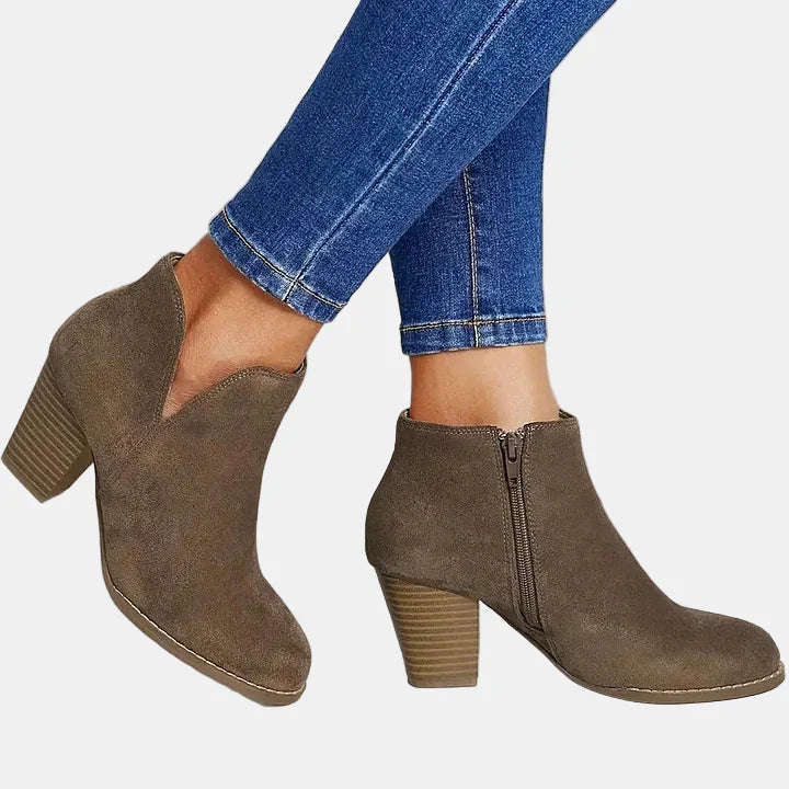 Manon | Block Heel Ankle Boots