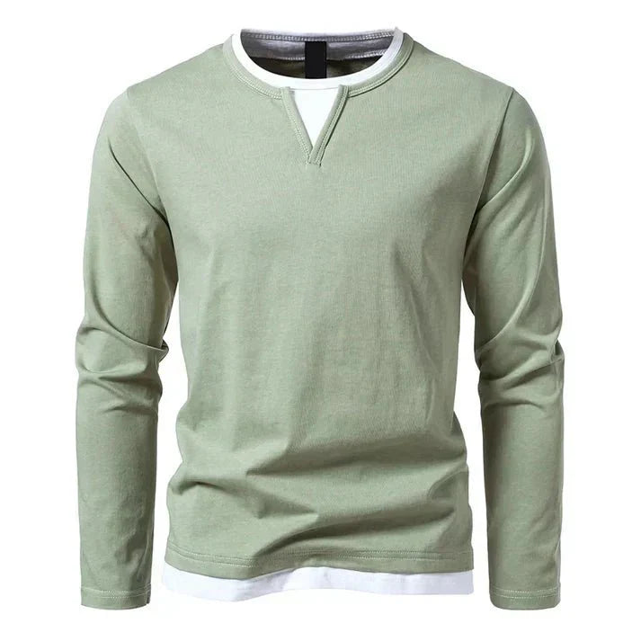 Alwin | Premium long-sleeve shirt made of combed cotton
