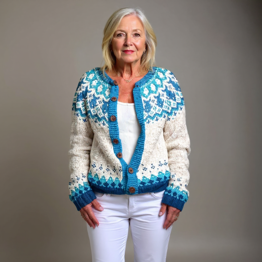 Lydia Porter™ | Nordic Hand-Knitted Heritage Cardigan