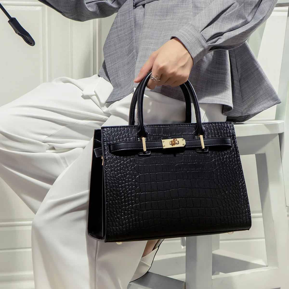 Scarlett - Premium Allure 3-Piece Leather Bag Set