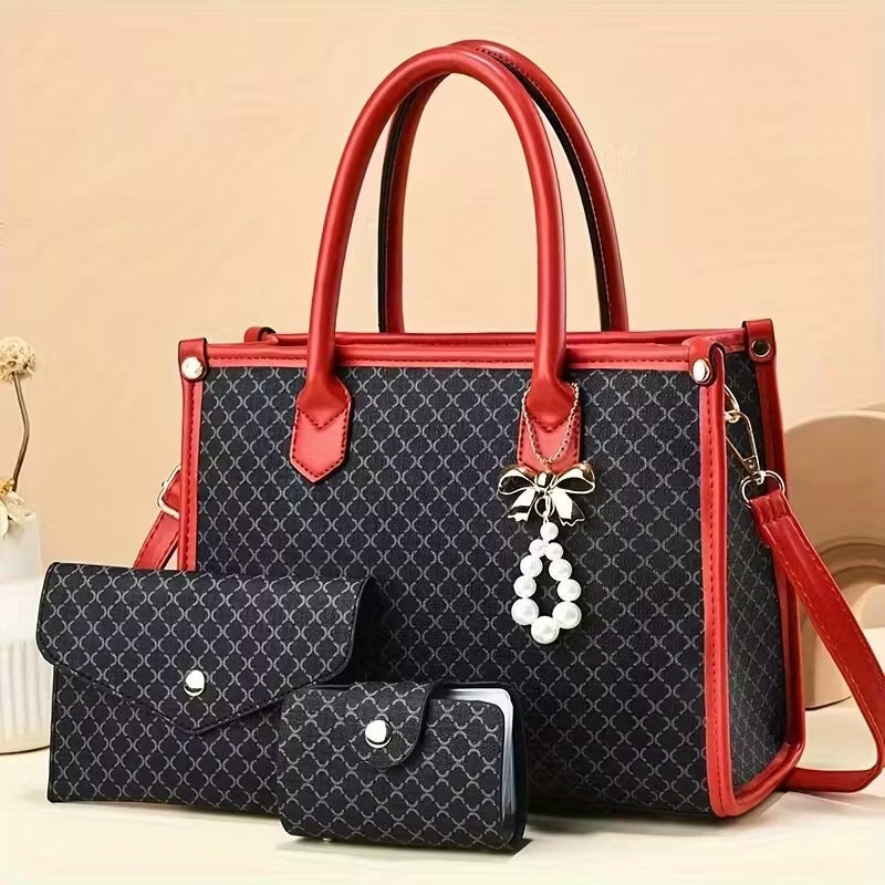Martha - Timeless Vintage 3-Piece Leather Bag Set