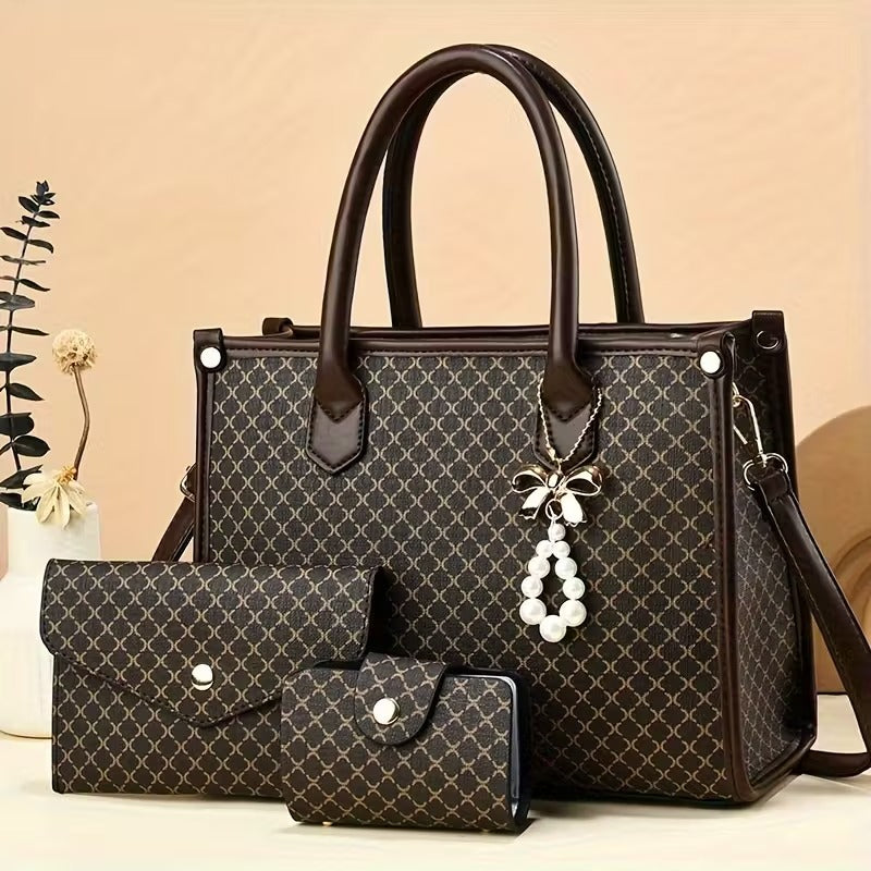 Martha - Timeless Vintage 3-Piece Leather Bag Set