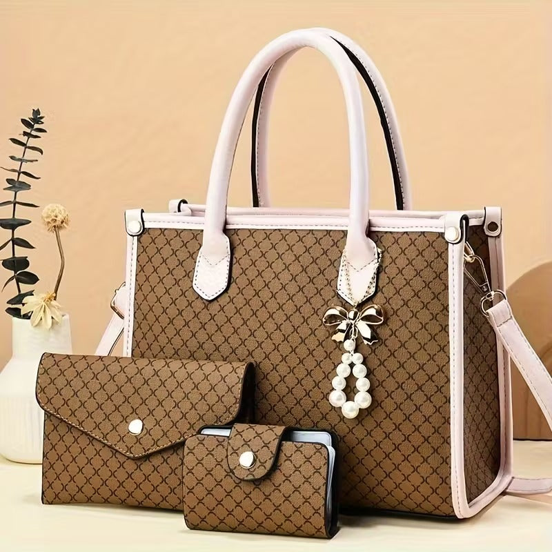 Martha - Timeless Vintage 3-Piece Leather Bag Set