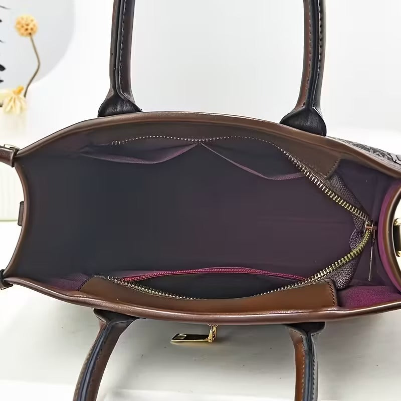 Martha - Timeless Vintage 3-Piece Leather Bag Set