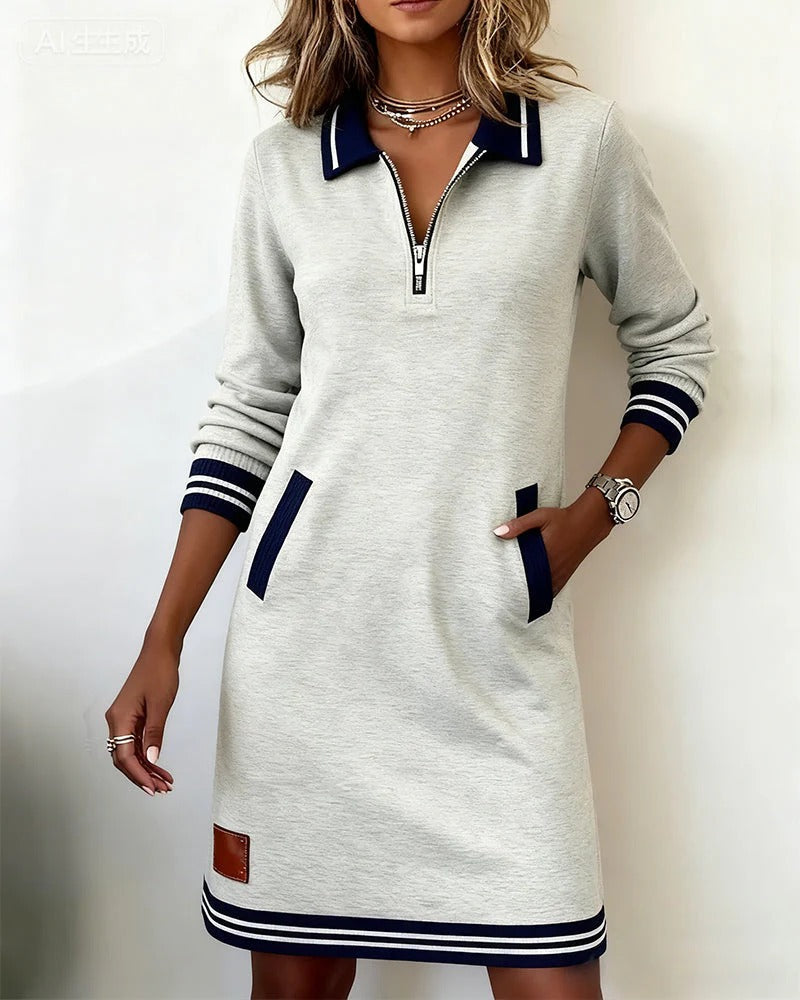 Hélène™ | Elegant Cotton Dress
