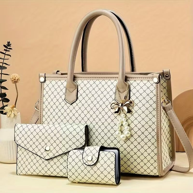 Martha - Timeless Vintage 3-Piece Leather Bag Set