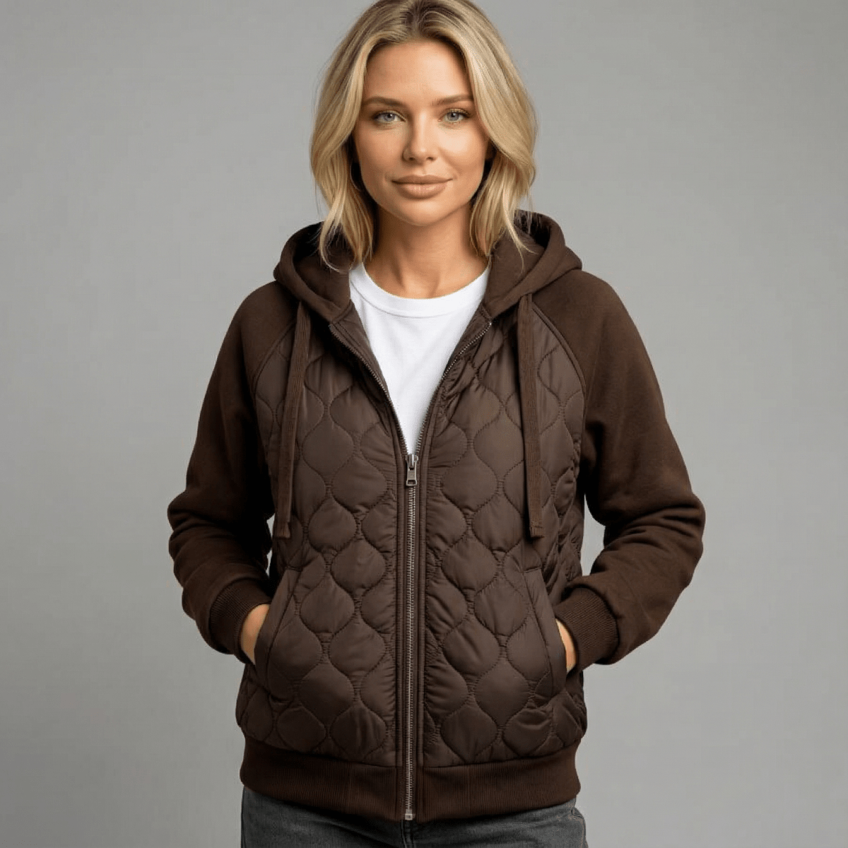 NATALIE | QUILTED HOODIE JACKET