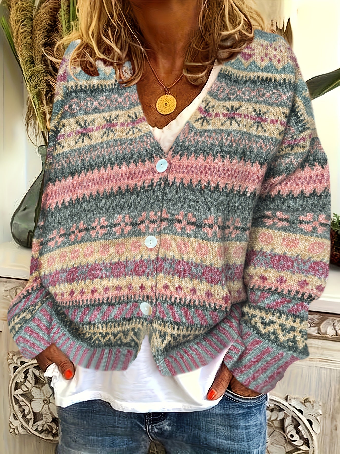 Nordic Rose Mist Cardigan
