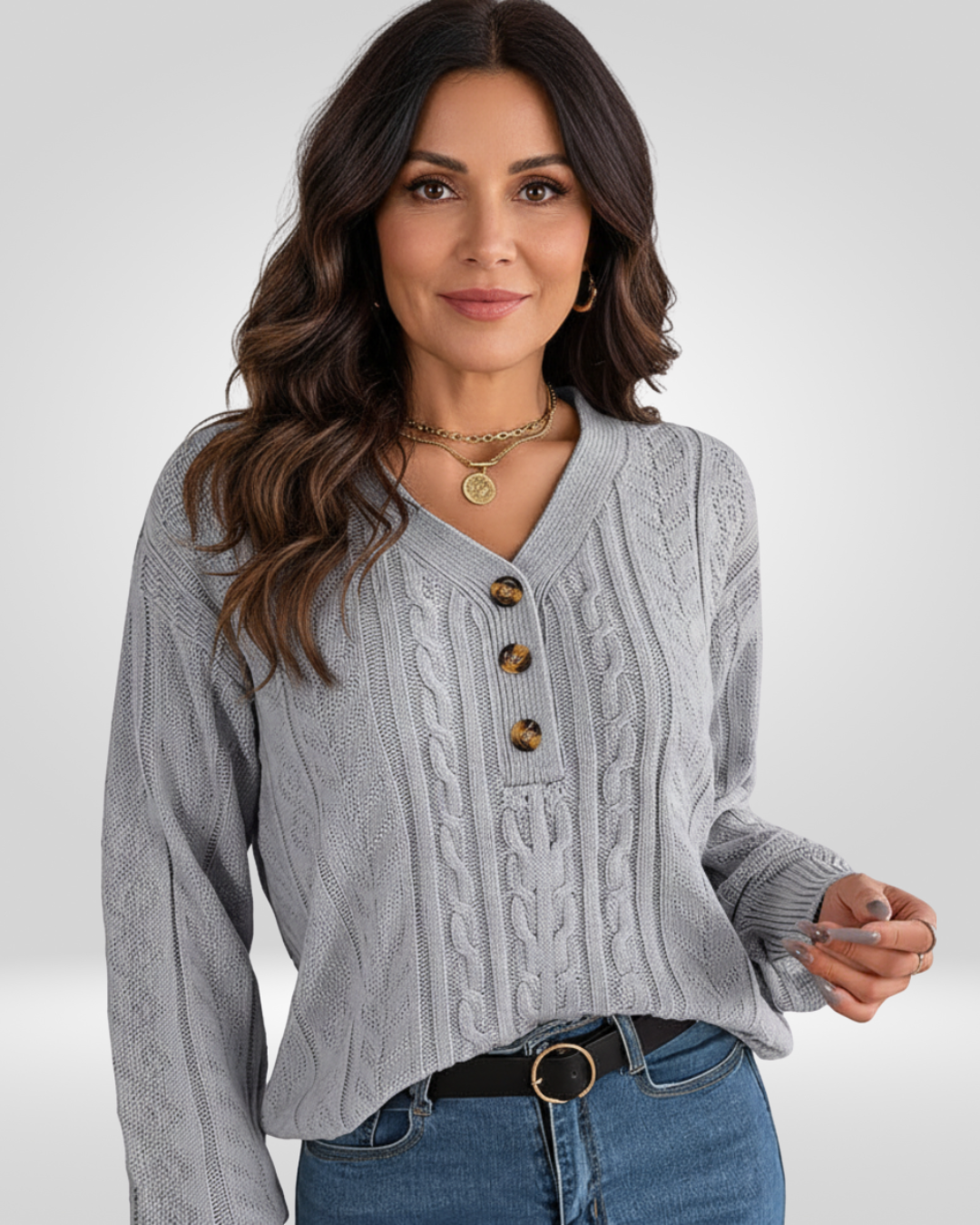 Louisa | Casual Knit Cable Sweater